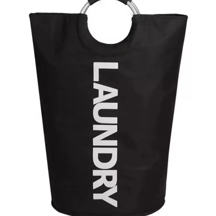 XXL Waterproof Laundry Basket (90L) – Foldable with Padded Handles